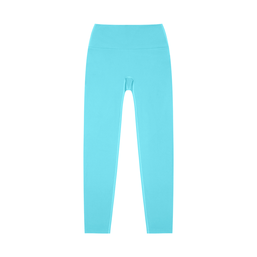 High-Waisted Blue Bandit Golf Leggings - Leggings - Lake Blue
