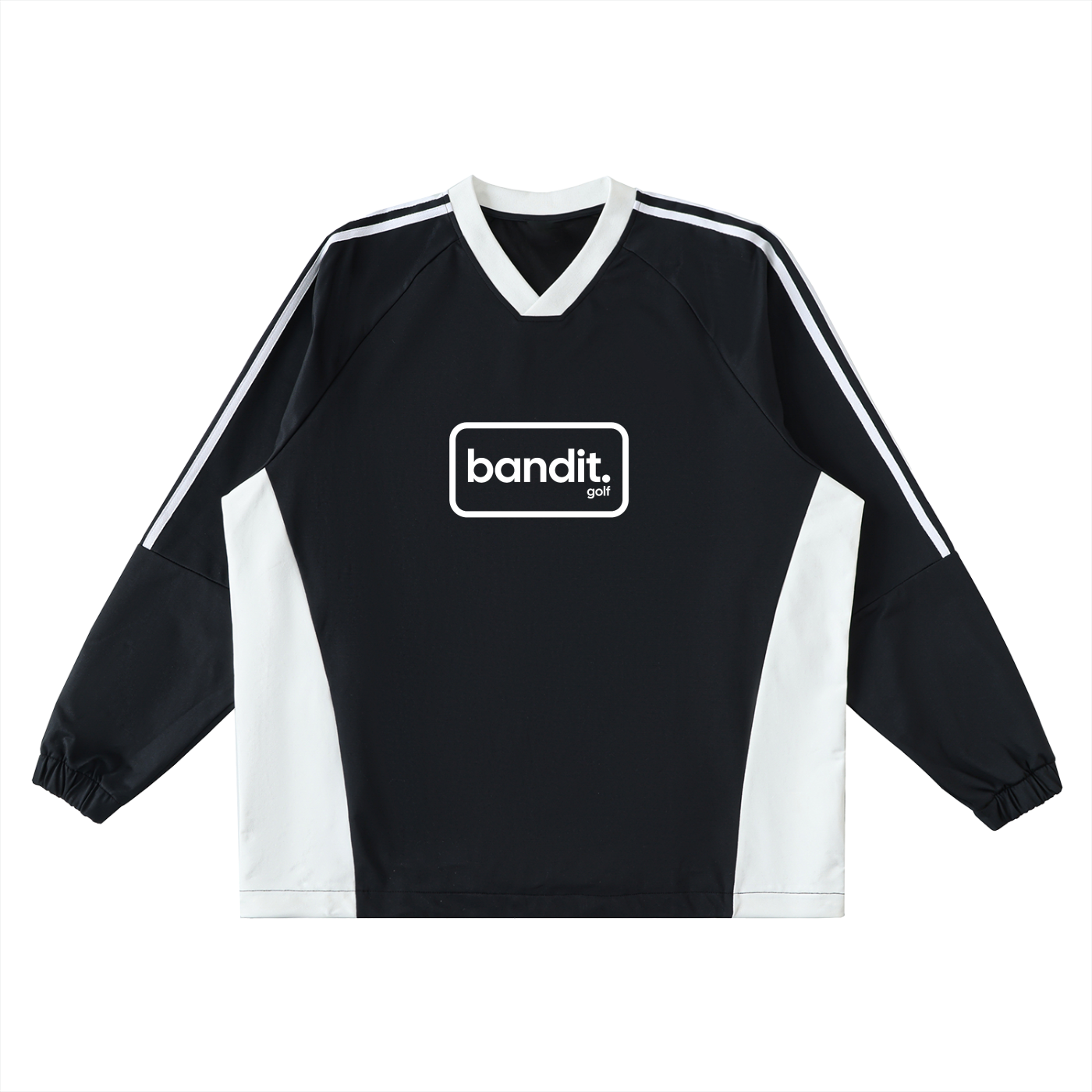 Black Bandit Golf V-Neck Long-Sleeve Active Sweatshirt