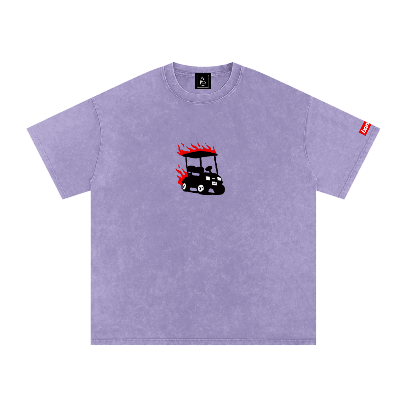 GET IN THE CART Snow Washed Tee - T-shirt - Light Purple
