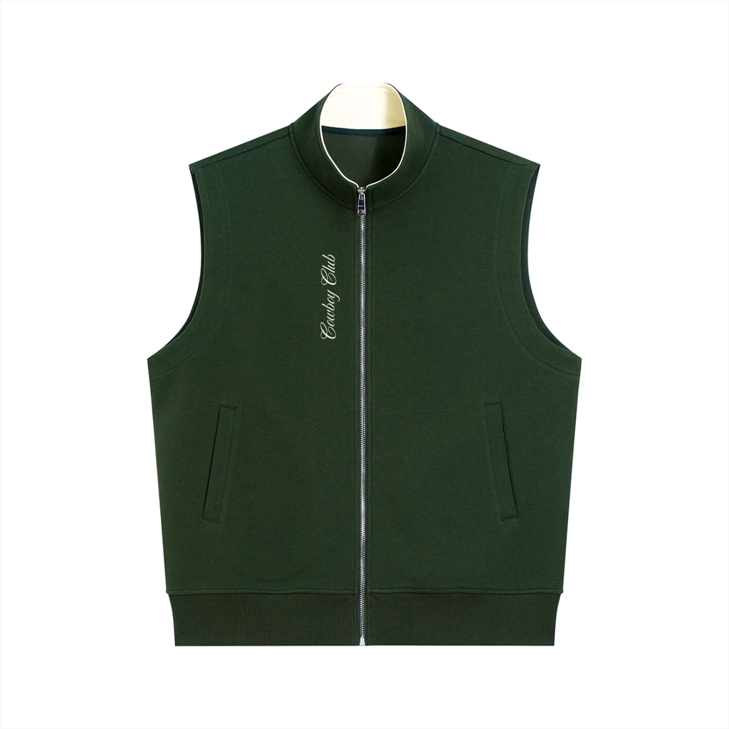 Essential Cowboy Club Golf Vest - Vest - Dark Green