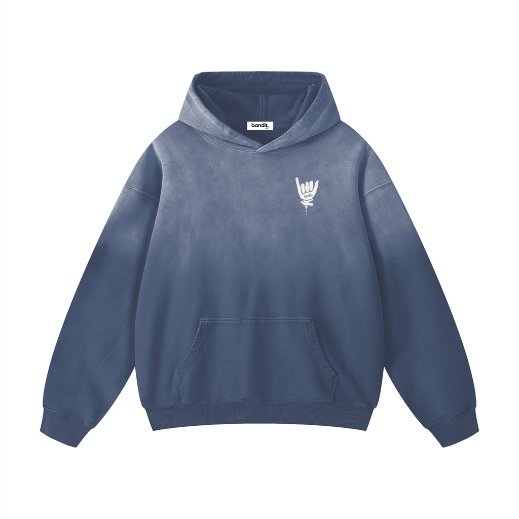 Swing Easy Heavyweight Sunfade Golf Hoodie - Hoodie - Gray Blue