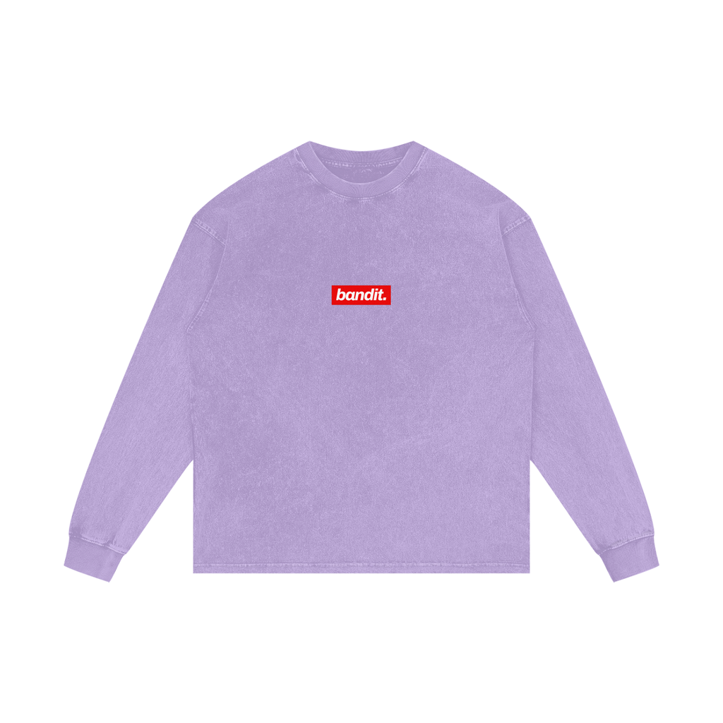 Subpar Lifestyle Acid Washed Long Sleeve Golf Tee - Long Sleeve - Purple