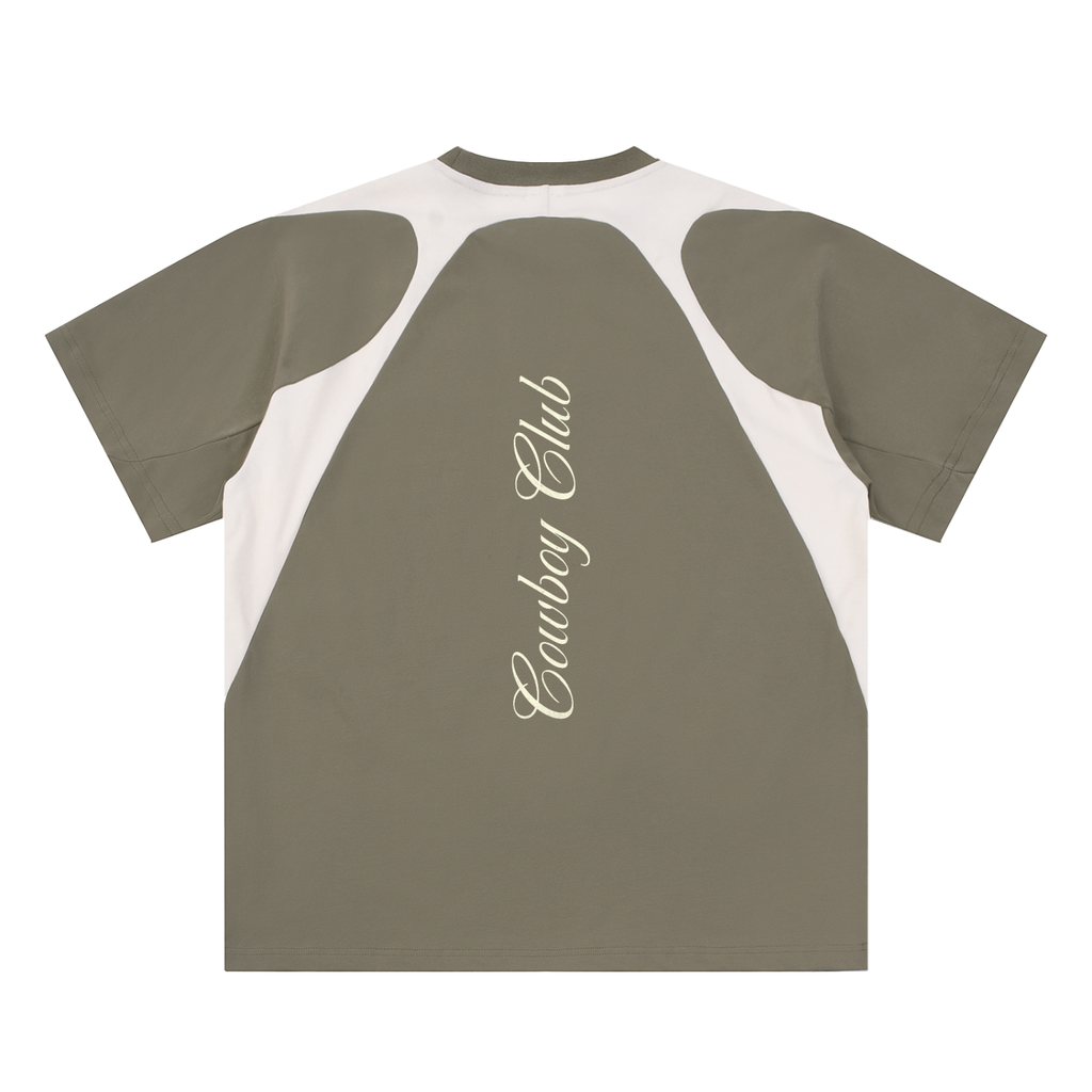 Cowboy Club Paneled Golf T-Shirt - T-Shirt -
