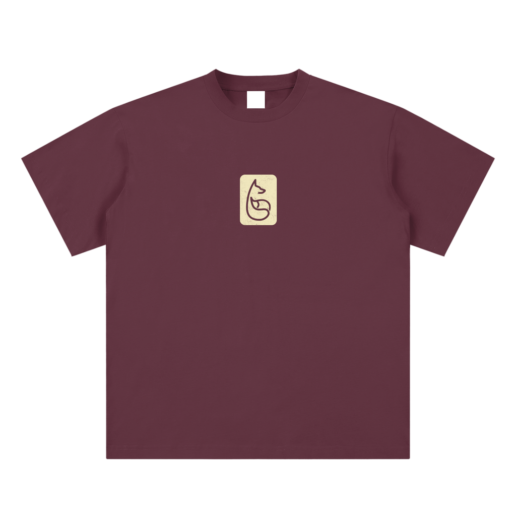 Bandit Sueded Cotton T-Shirt - T-Shirt - Plum Purple