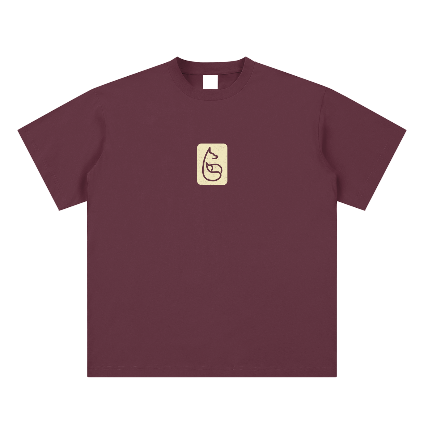 Bandit Sueded Cotton T-Shirt - T-Shirt - Plum Purple