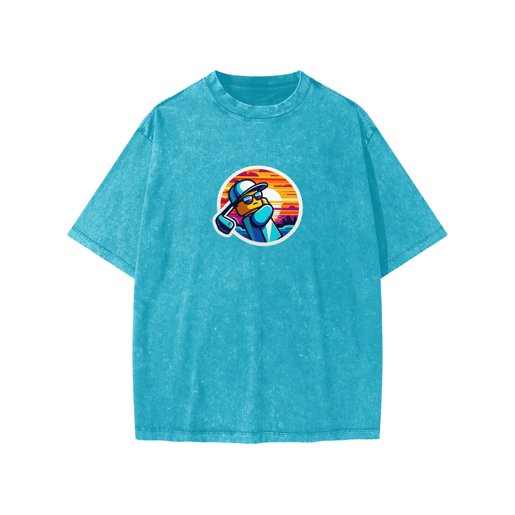 Sunset Golf Kids' T-Shirt - - Sky Blue