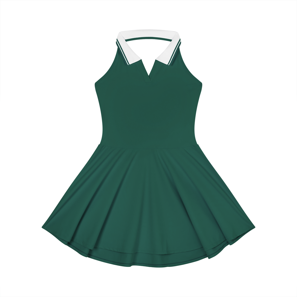 Bandit Golf Halter Lux Dress - Dress - Blackish Green