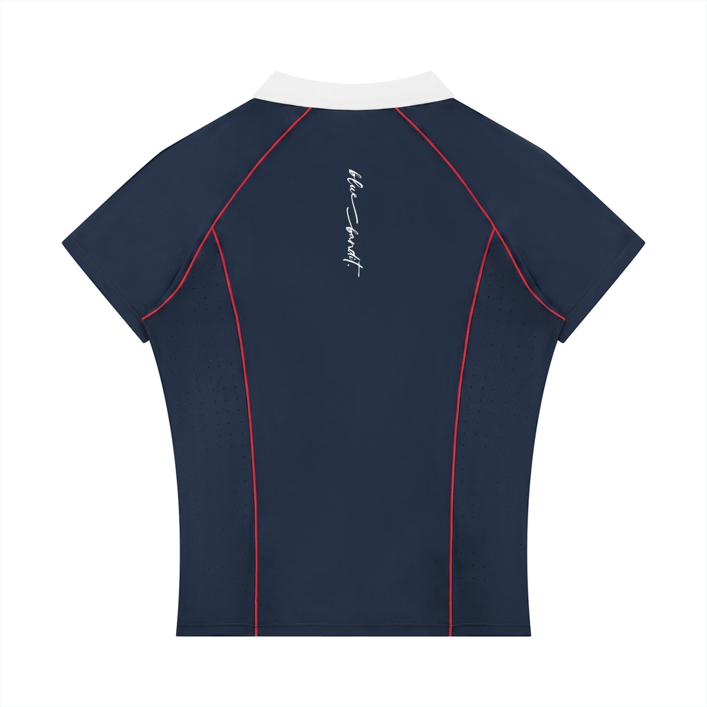 Women’s Q-Zip BanditFlex™ Elite Polo - Polo - Navy Blue