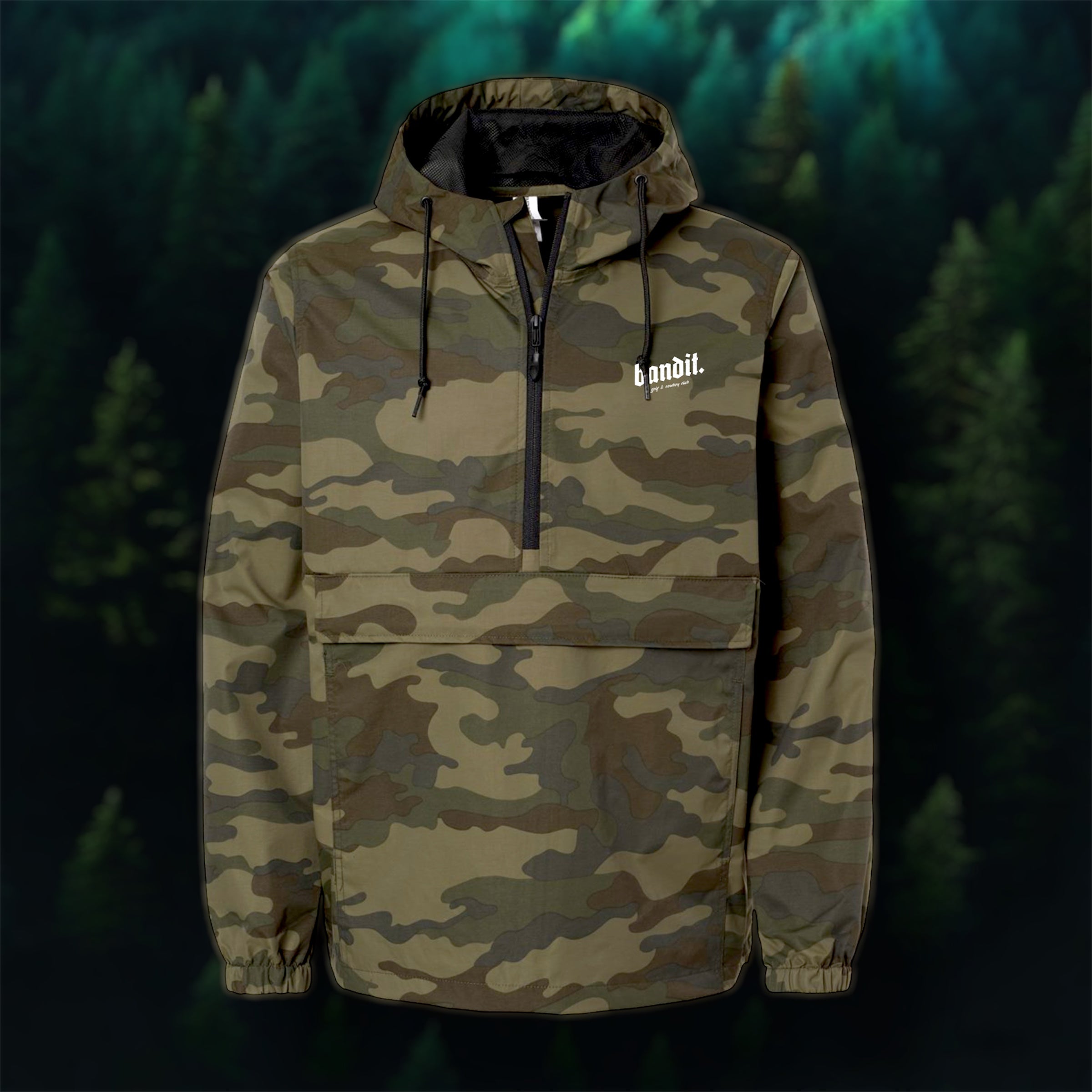 Bandit Golf & Cowboy Club Camo Anorak