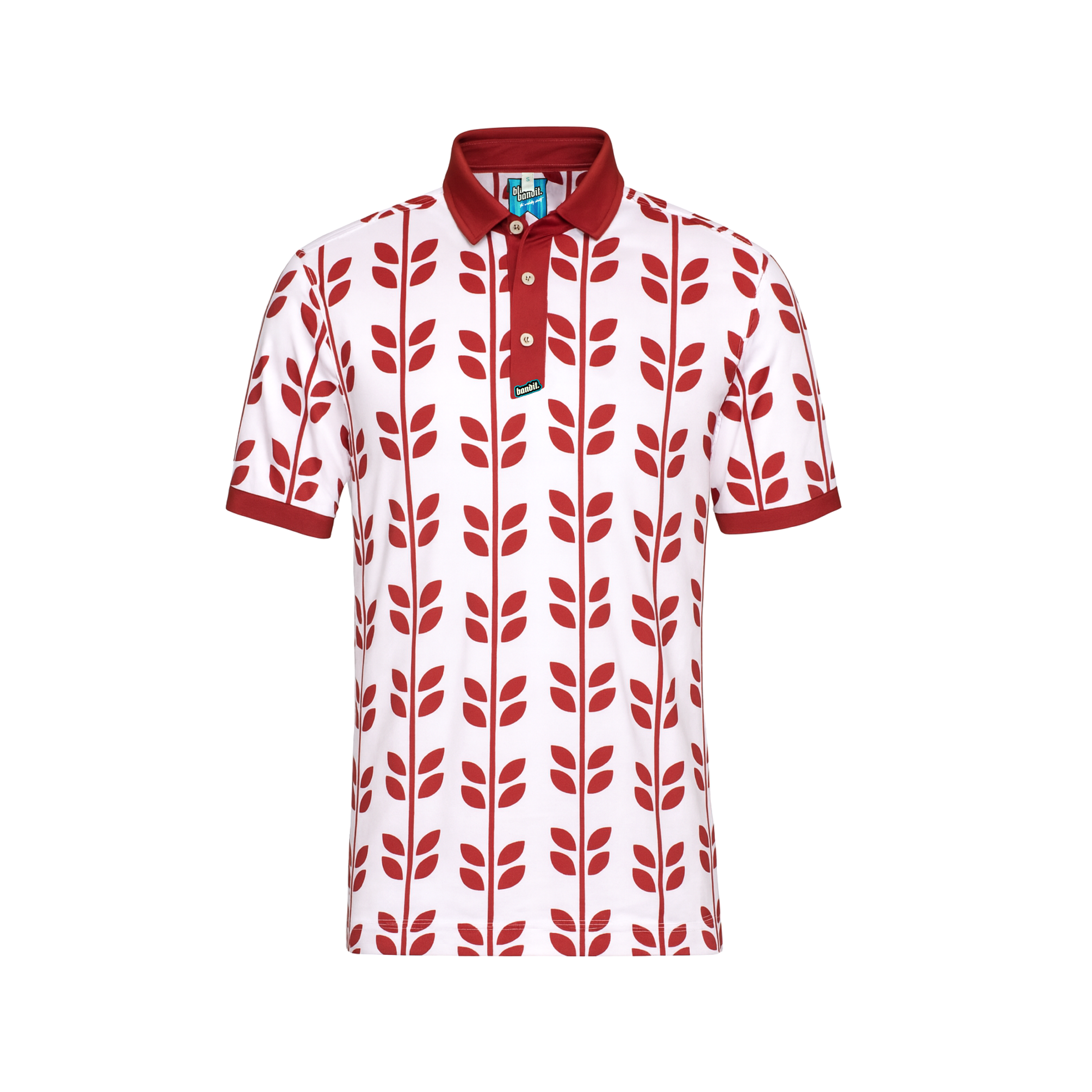 Red Prairie Gold Performance Golf Polo