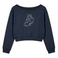 Women's Foxy Off-Shoulder Sweatshirt - Sweatshirt -