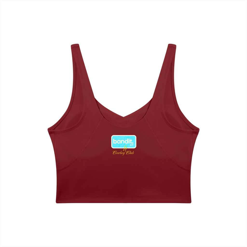 Women's V-Neck Bandit Golf & Cowboy Club Sports Bra - Sports Bra -