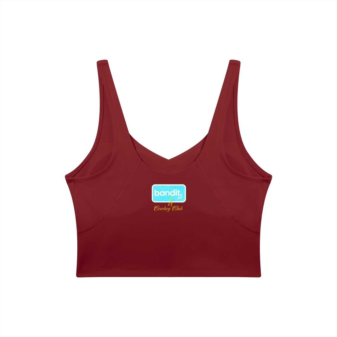 Women's V-Neck Bandit Golf & Cowboy Club Sports Bra - Sports Bra -