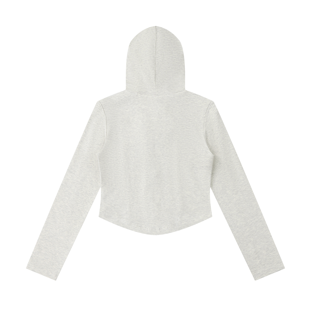 Women's Interlock Slim Cropped Hoodie - Hoodie -