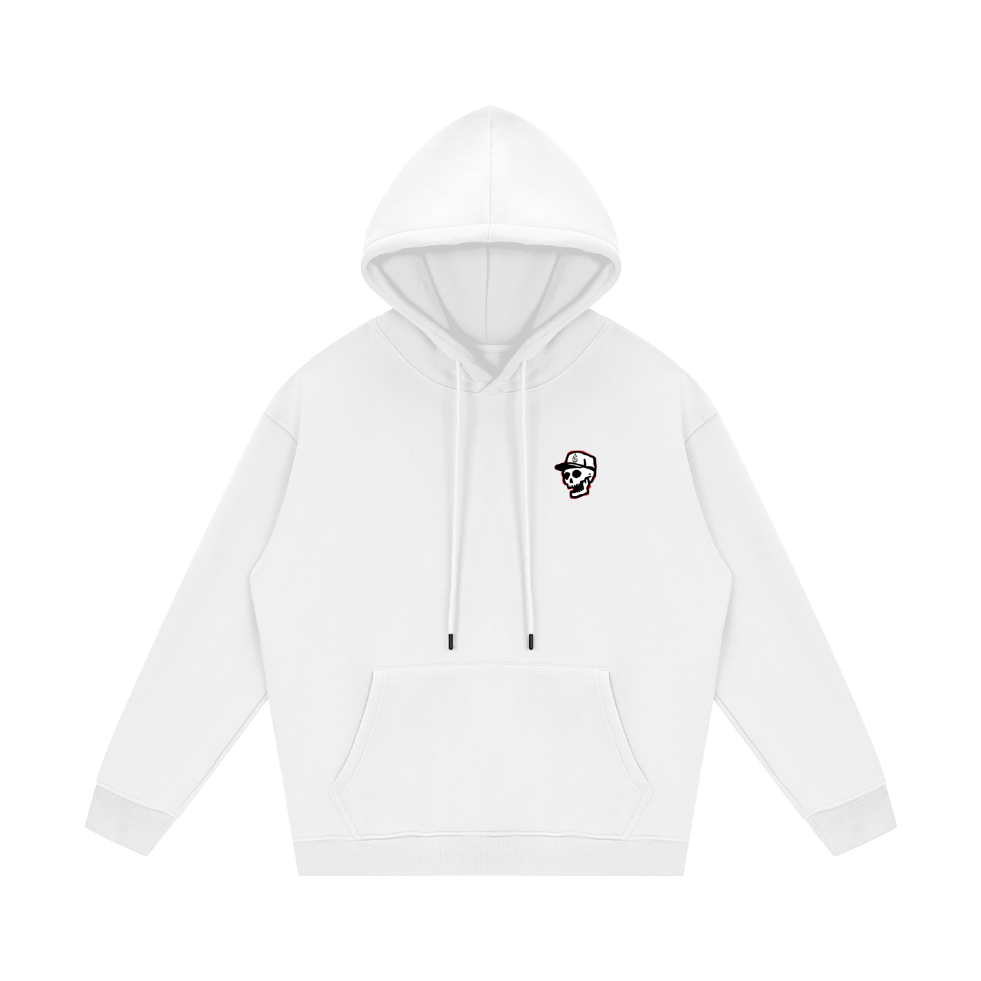 Skullmaster 2000 Fleeced Golf Hoodie - Hoodie - White