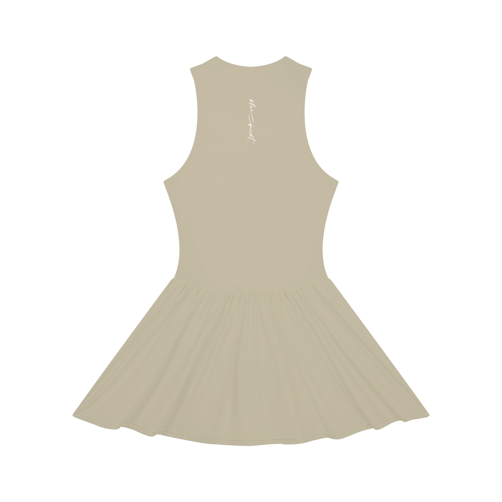 The Front Runner Full-Zip Golf Dress - Dress - Khaki