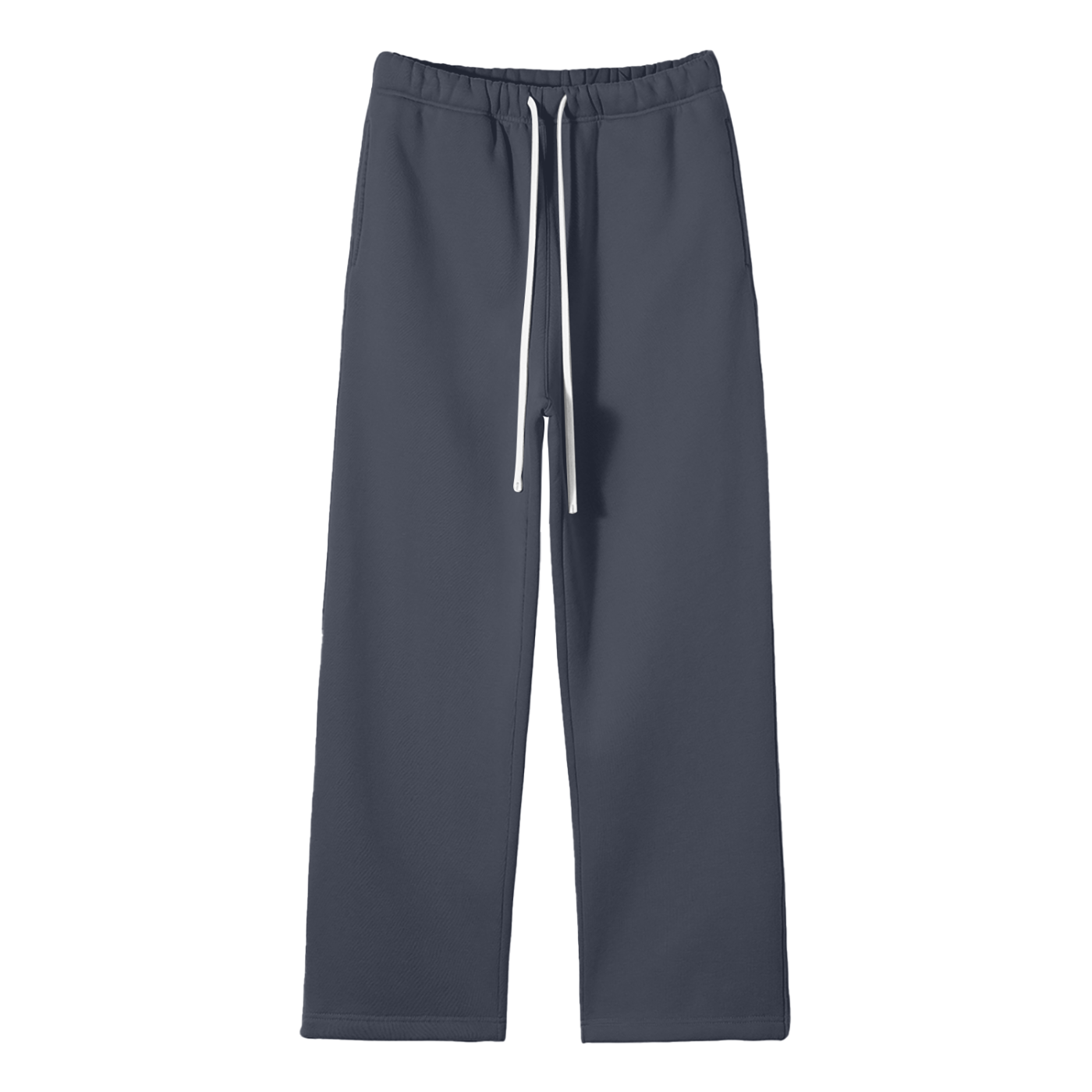 Cowboy Club Fleeced Straight Leg Pants - Sweatpants - Navy Blue