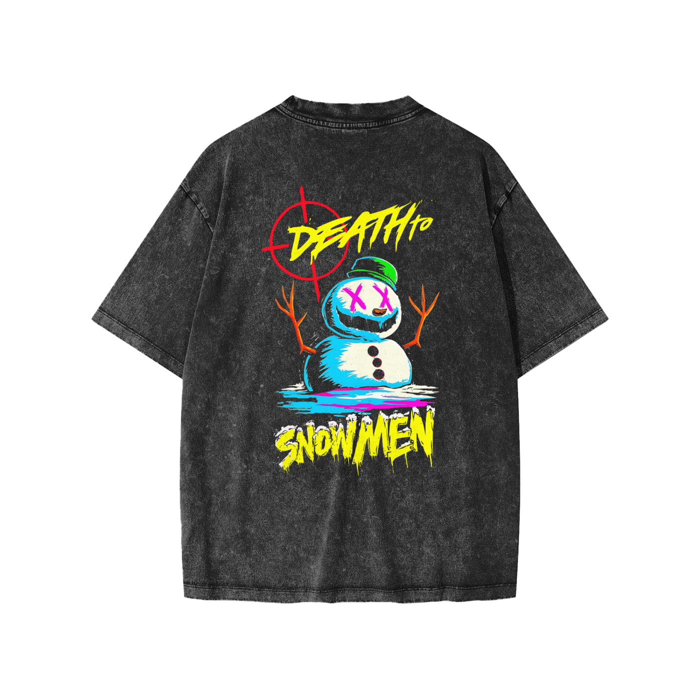 Death to Snowmen Snow Washed Young Bandits T-Shirt - -