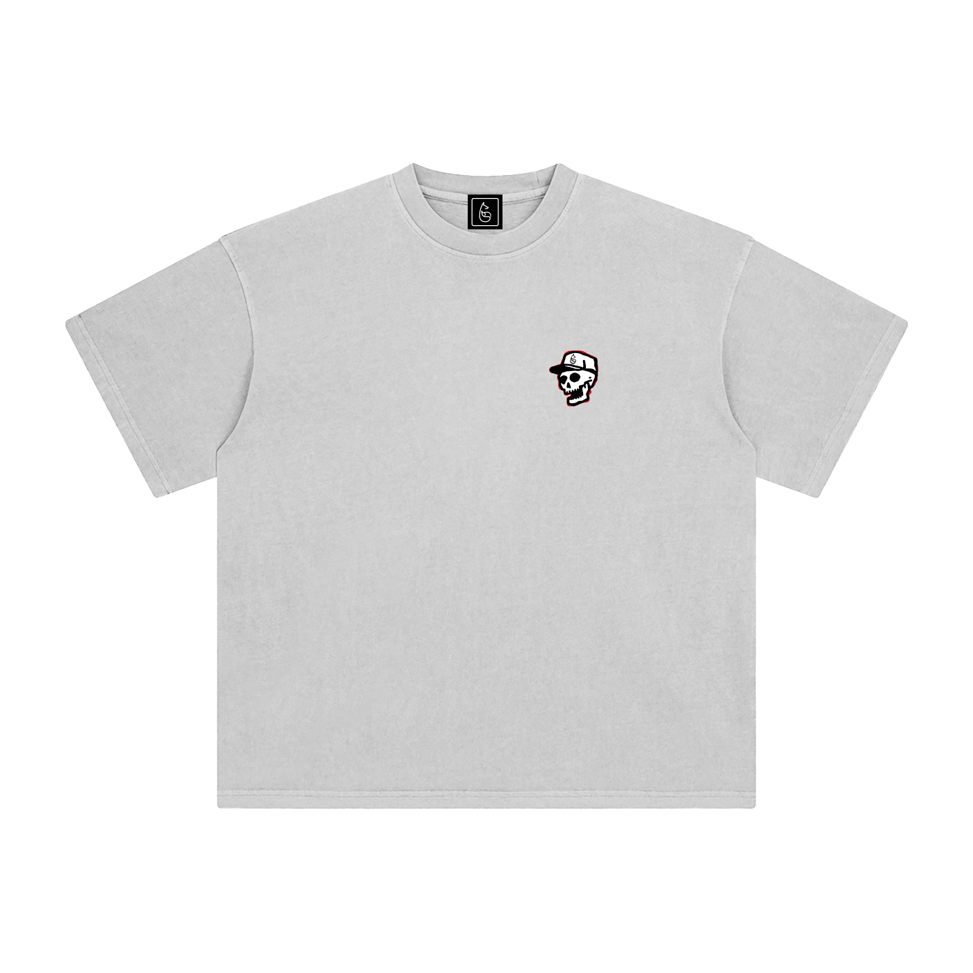 Skullmaster 2000 Enzyme Washed Golf Tee - T-Shirt - Medium Ash