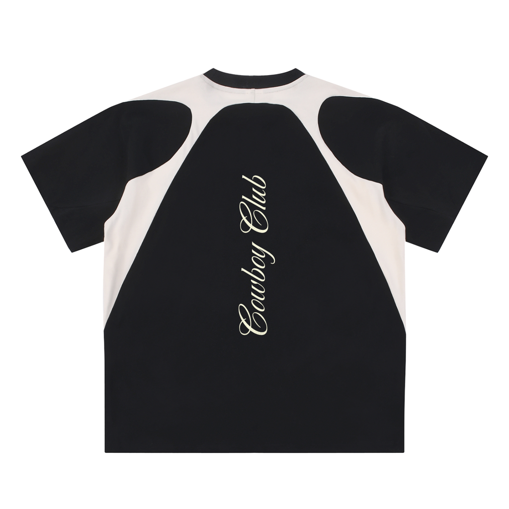 Cowboy Club Paneled Golf T-Shirt - T-Shirt -