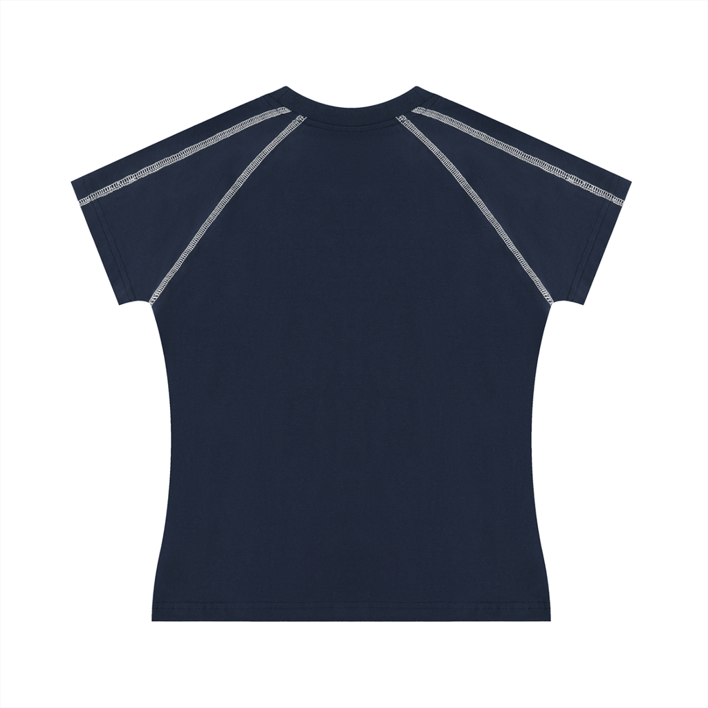 Women's Contrast Stitch Athletic Golf Tee - T-Shirt -
