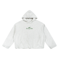 Women's Golf & Cowboy Club Gather-Hem Hoodie - Hoodie - Flower Gray