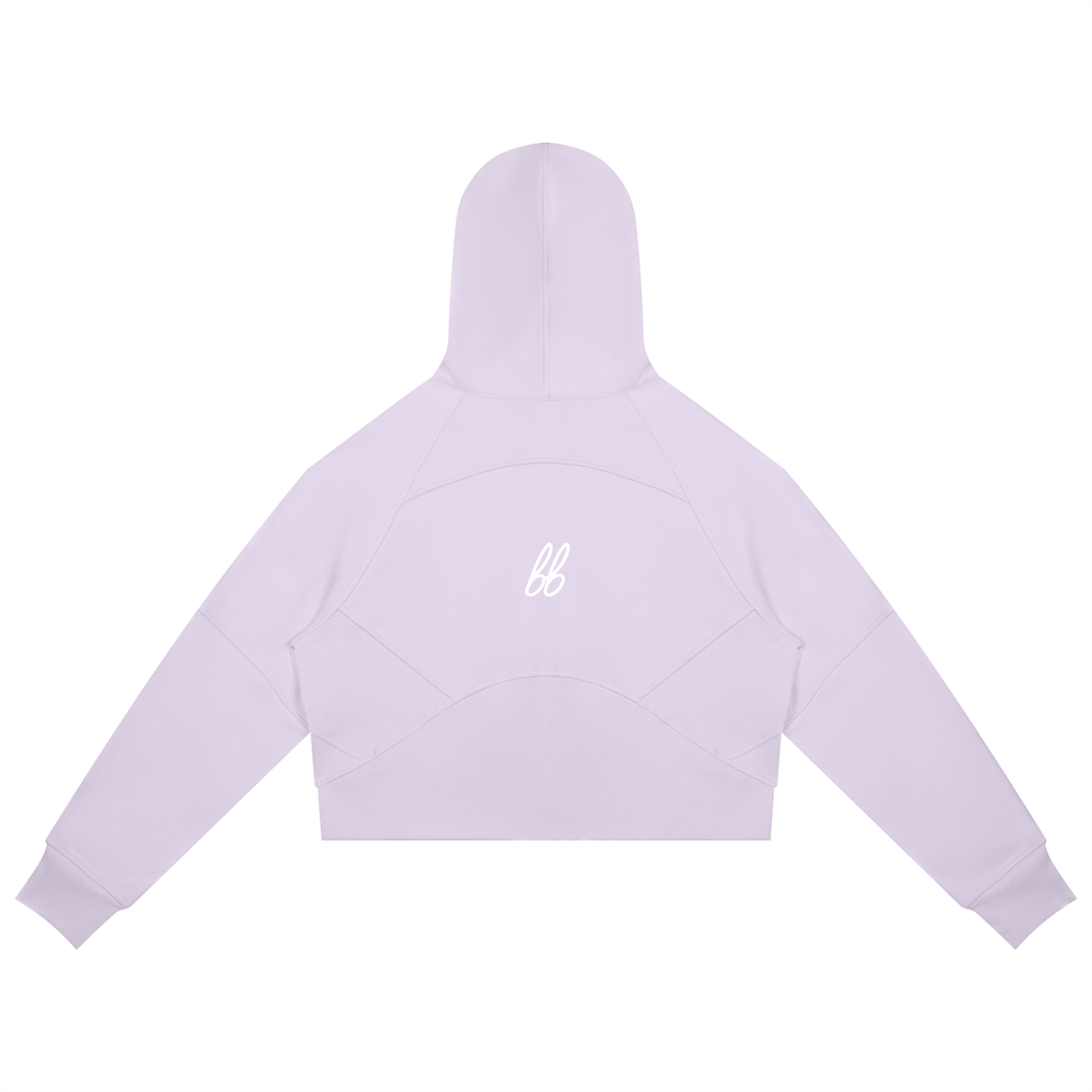 Athletic Cropped bb Hoodie - Hoodie - Light Purple