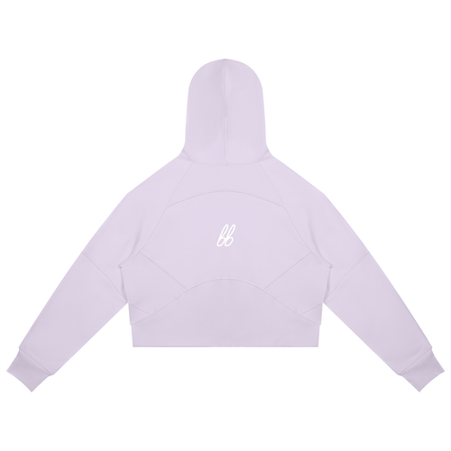 Athletic Cropped bb Hoodie - Hoodie - Light Purple