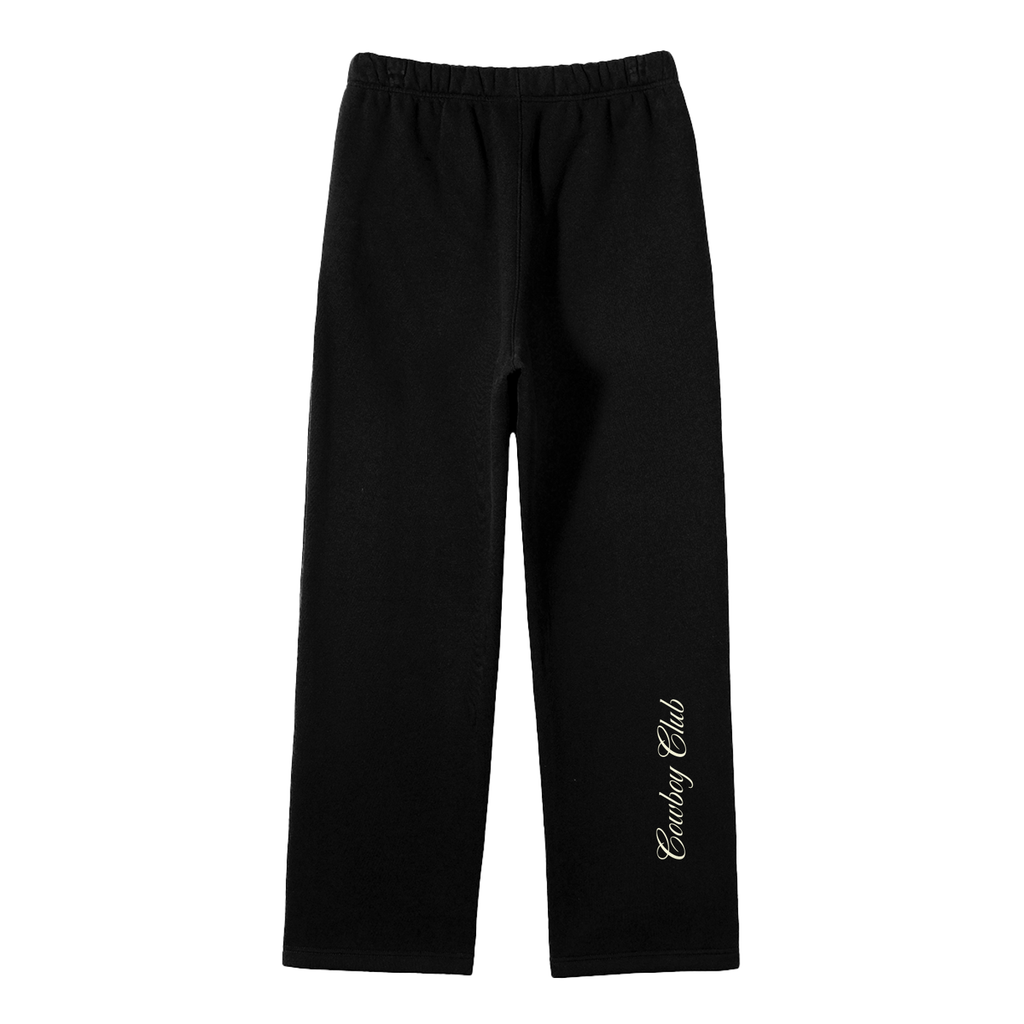 Cowboy Club Fleeced Straight Leg Pants - Sweatpants -