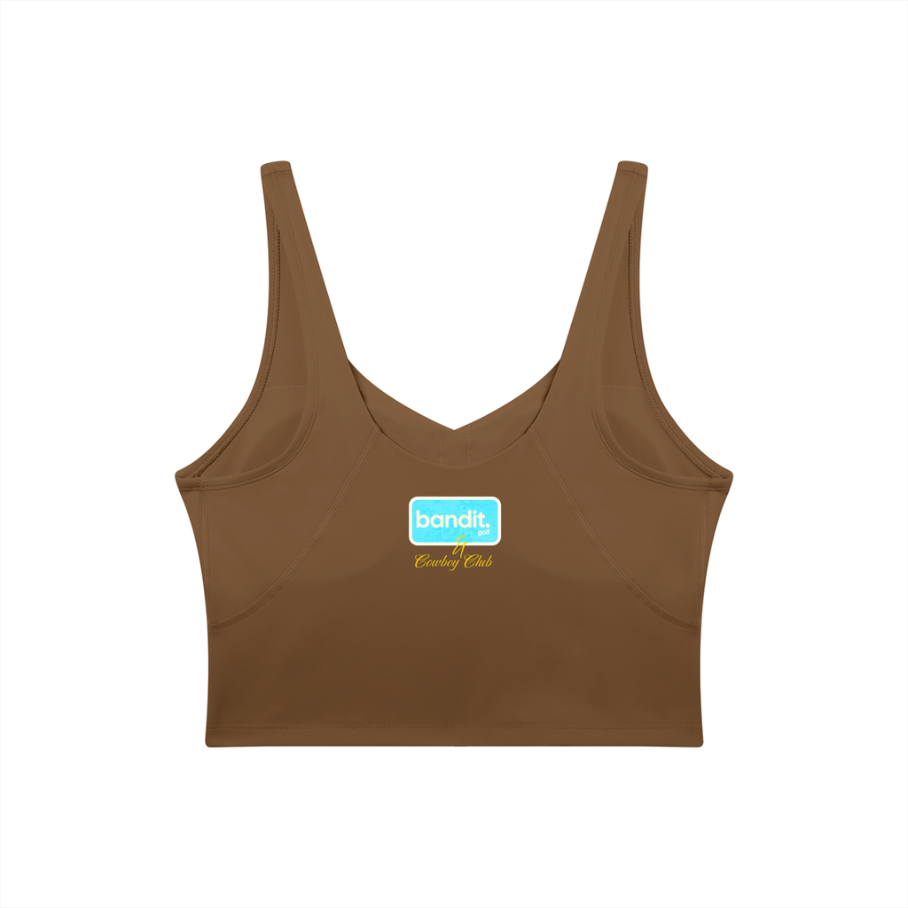 Women's V-Neck Bandit Golf & Cowboy Club Sports Bra - Sports Bra -