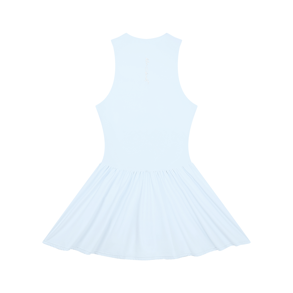 The Front Runner Full-Zip Golf Dress - Dress - Water Blue