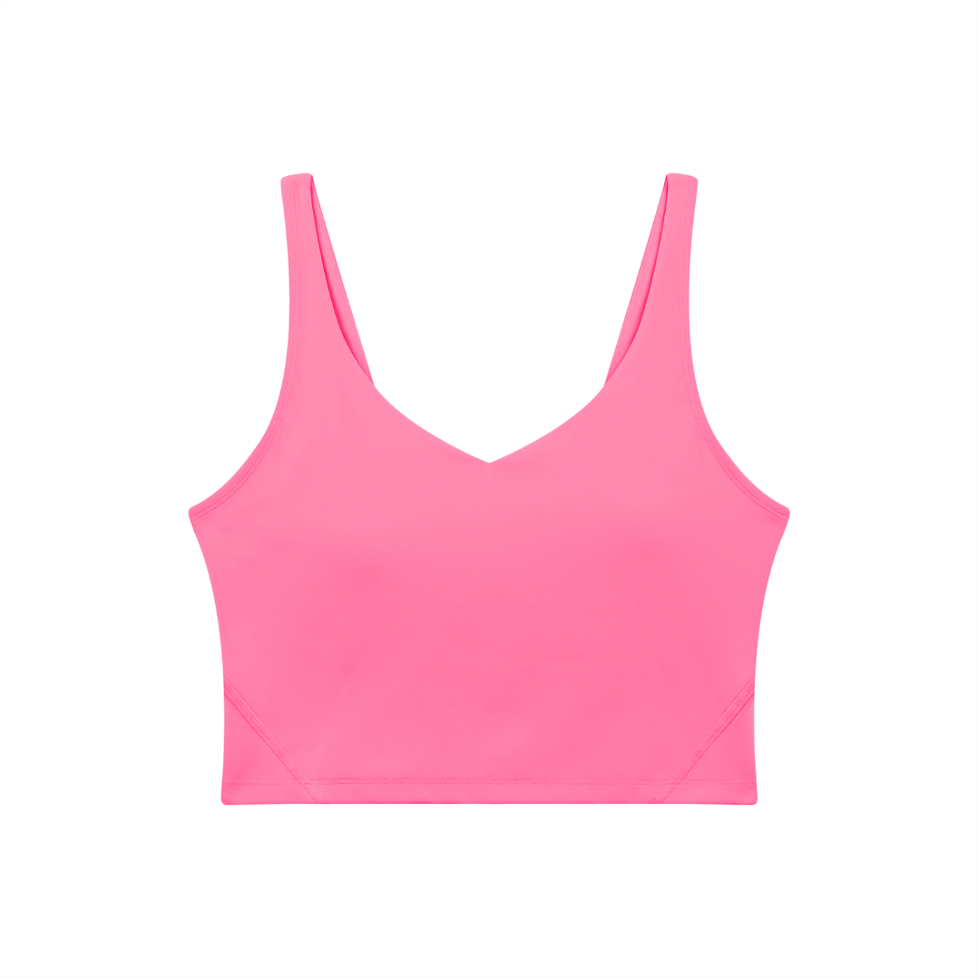 Women's V-Neck Bandit Golf & Cowboy Club Sports Bra - Sports Bra - Rose Red