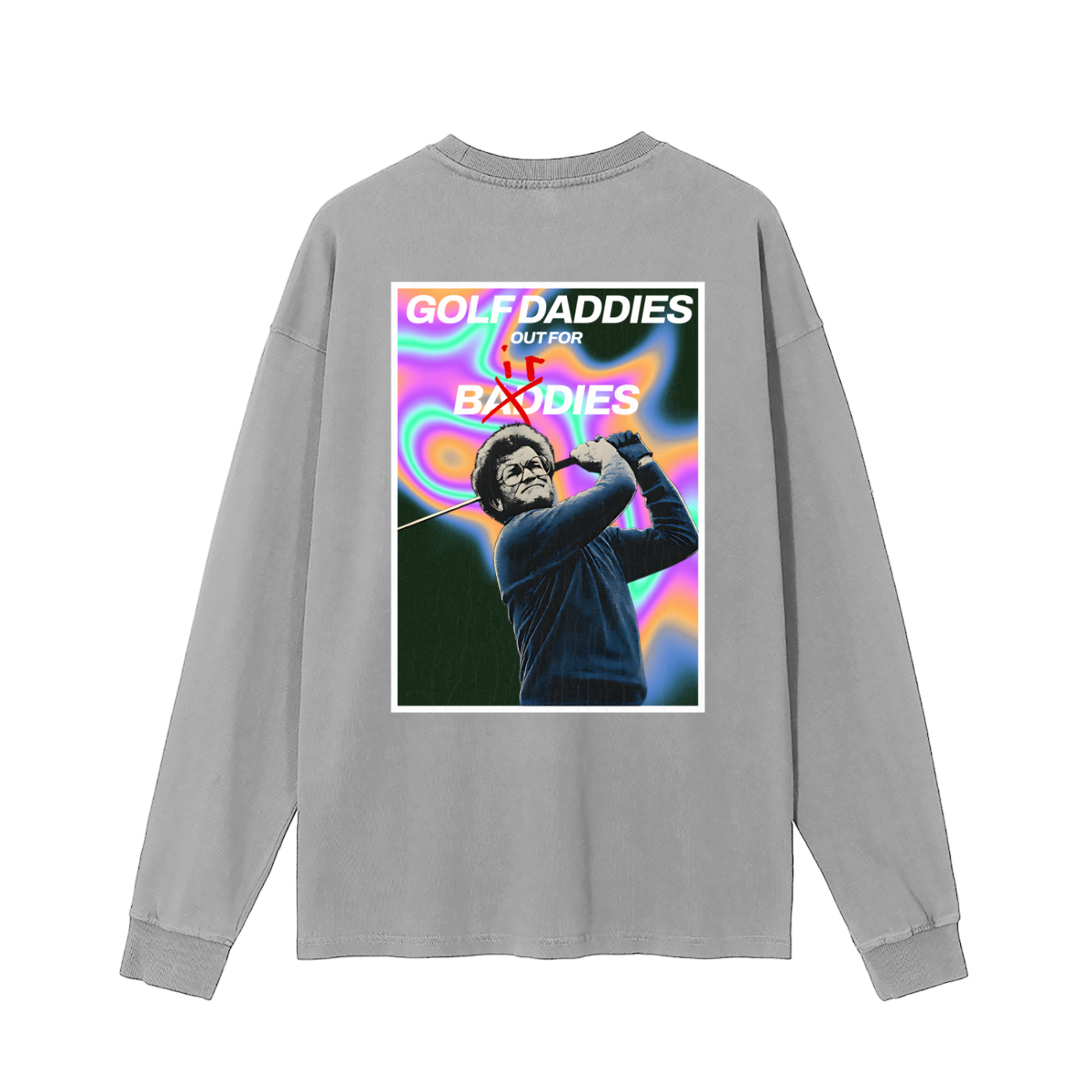 Golf Daddies ALTERNATE Vintage Washed Long Sleeve T-Shirt - -