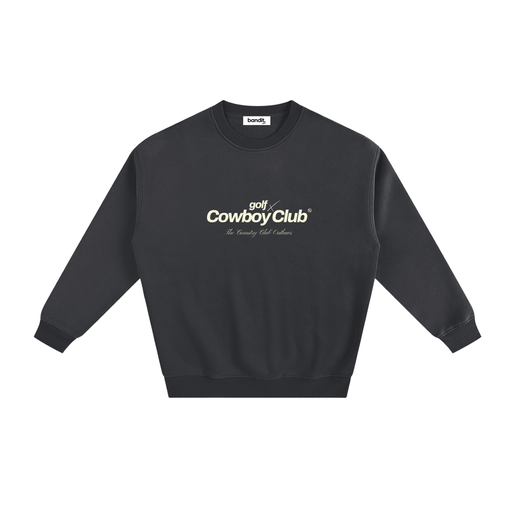 Country Club Outlaws Fleeced Sweatshirt - Sweatshirt - Dark Gray