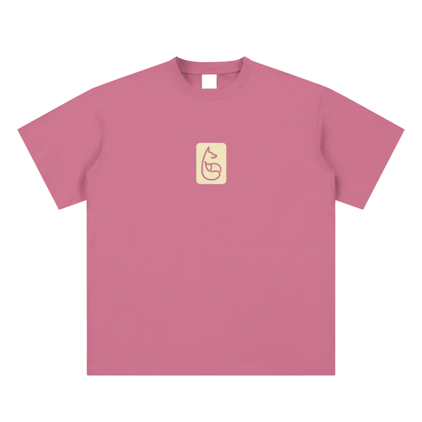 Bandit Sueded Cotton T-Shirt - T-Shirt - Pink