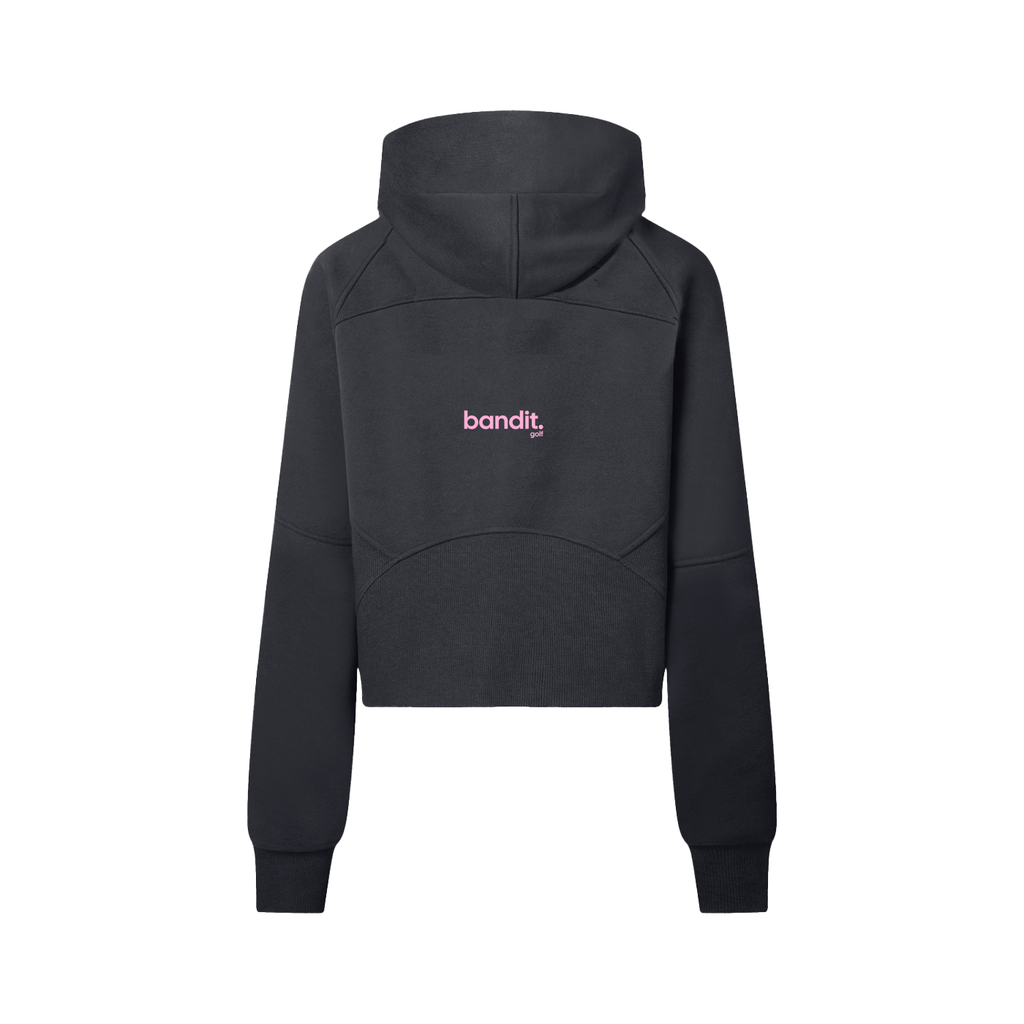 Women's Cropped Half-Zip Bandit Golf Hoodie - Hoodie -