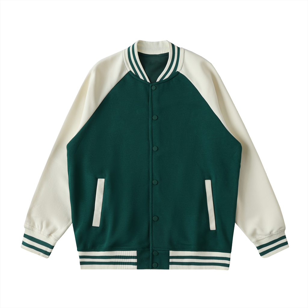 Bandit Golf x Cowboy Club Varsity Jacket - Jacket - Green with Apricot