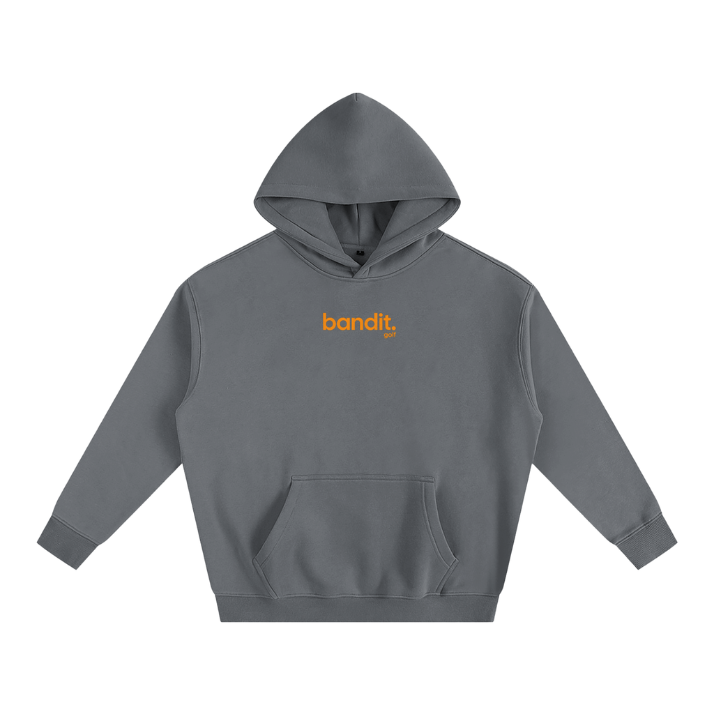 Oversized Fleeced Lucky Golf Hoodie - Hoodie - Gray