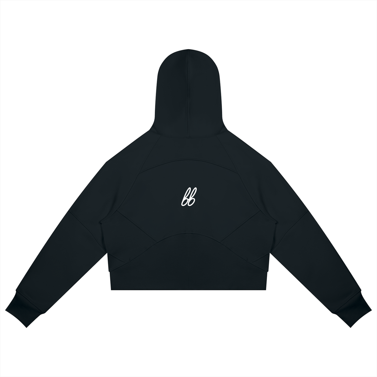 Athletic Cropped bb Hoodie - Hoodie - Black