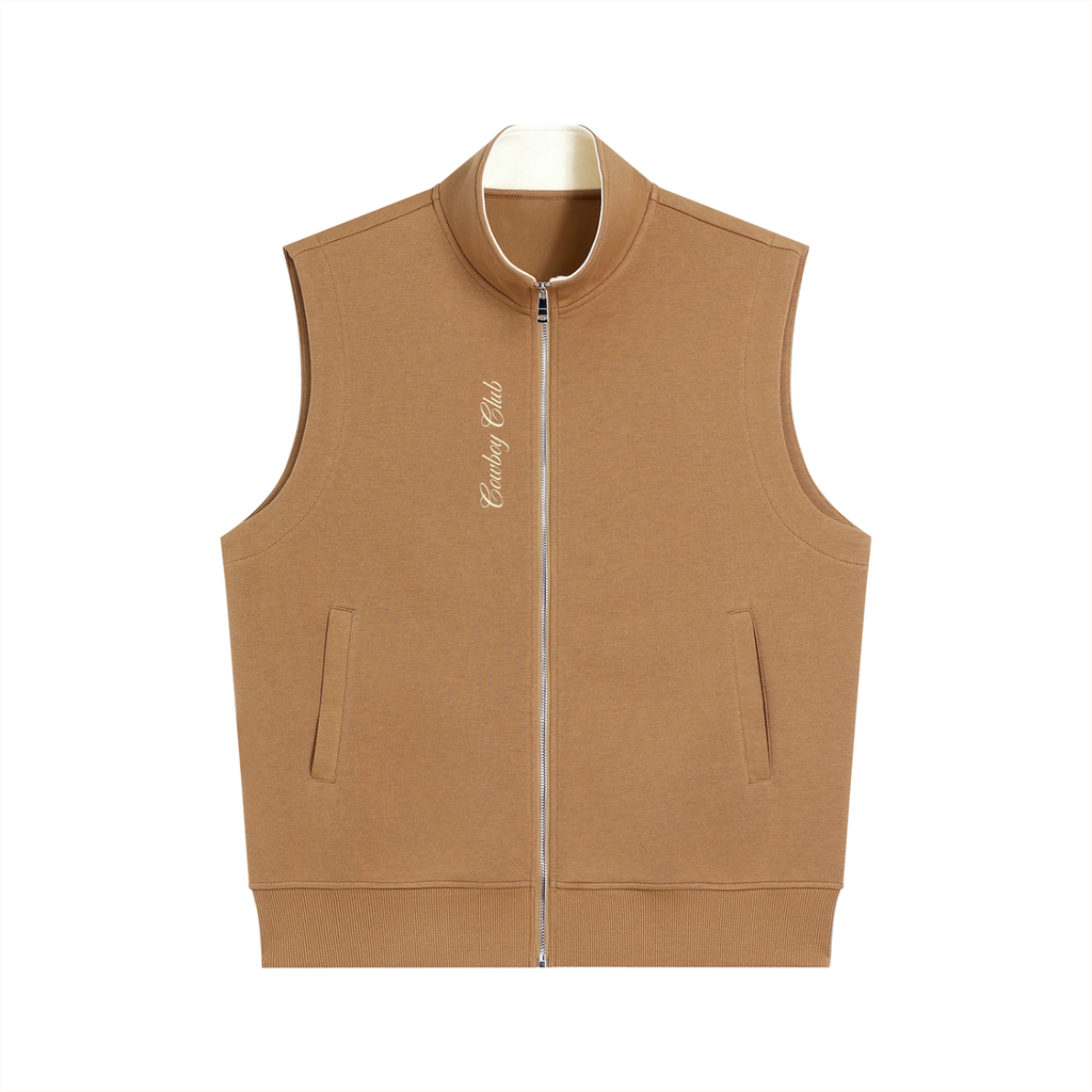 Essential Cowboy Club Golf Vest - Vest - Khaki
