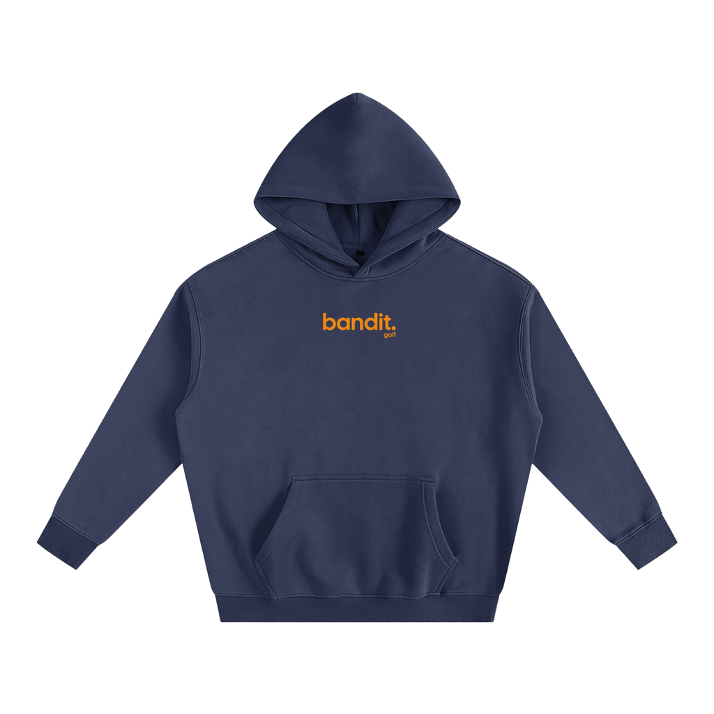 Oversized Fleeced Lucky Golf Hoodie - Hoodie - Navy Blue