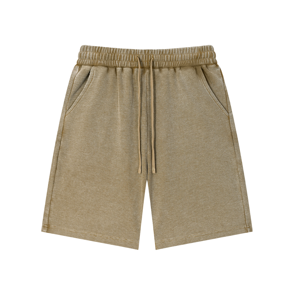 Practice Session Waffle Knit Shorts - Shorts - Khaki