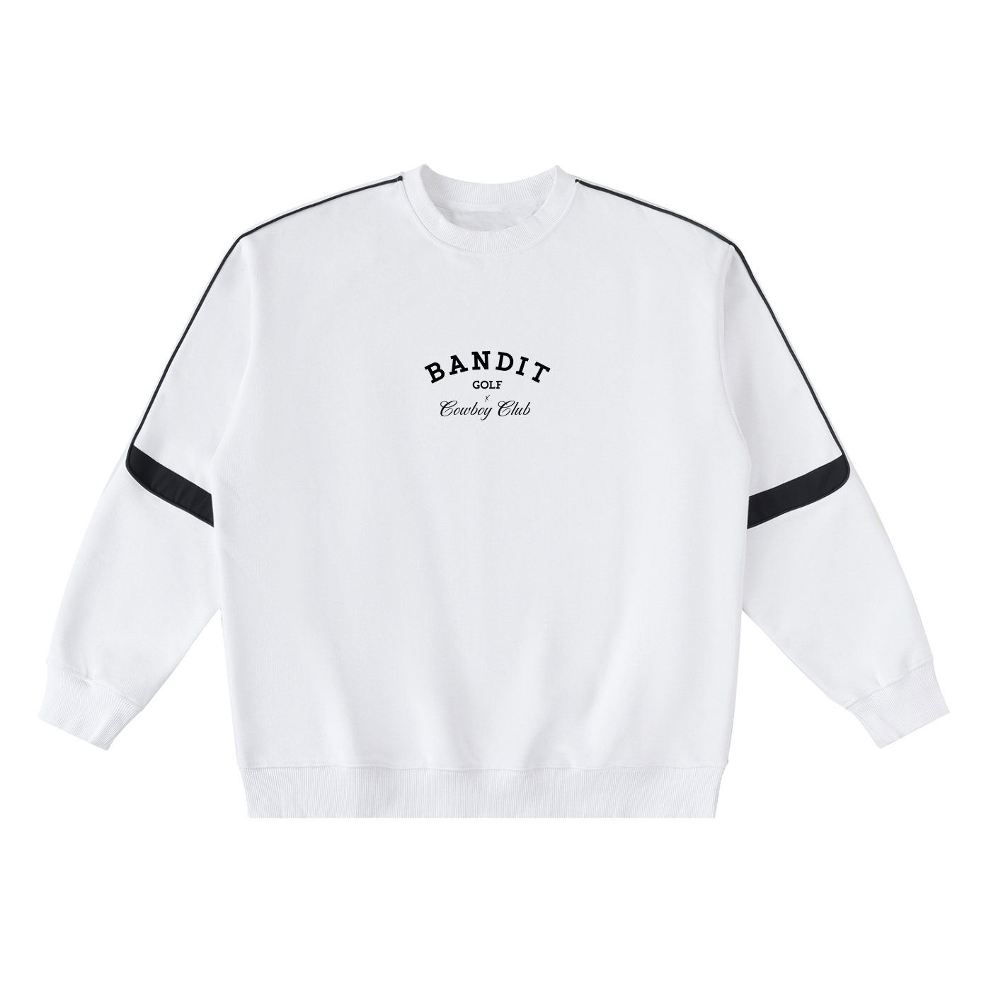 Golf & Cowboy Club Taped Sweatshirt - Sweatshirt - White