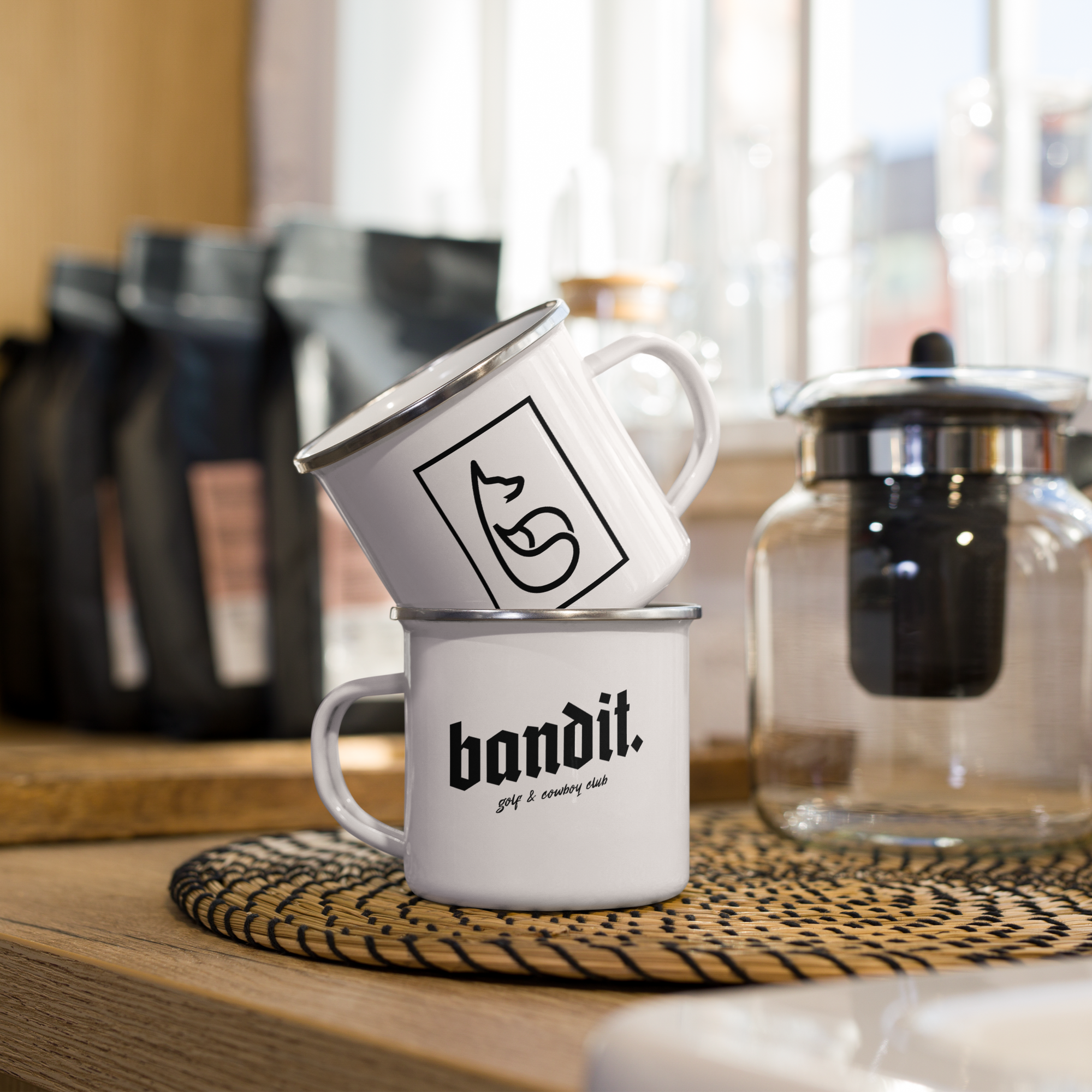 Bandit Enamel Mug