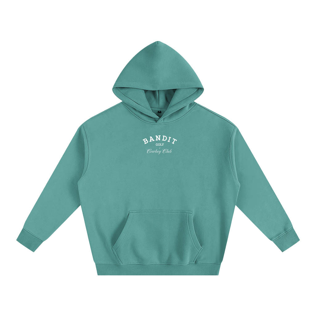 Golf & Cowboy Club Fleeced Hoodie - Hoodie - Medium Green