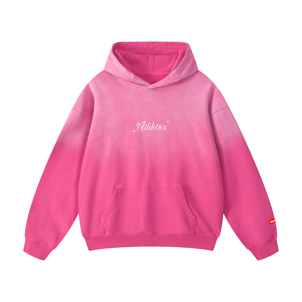 Prescribed Athletics Heavyweight Sunfaded Hoodie - Hoodie - Pink