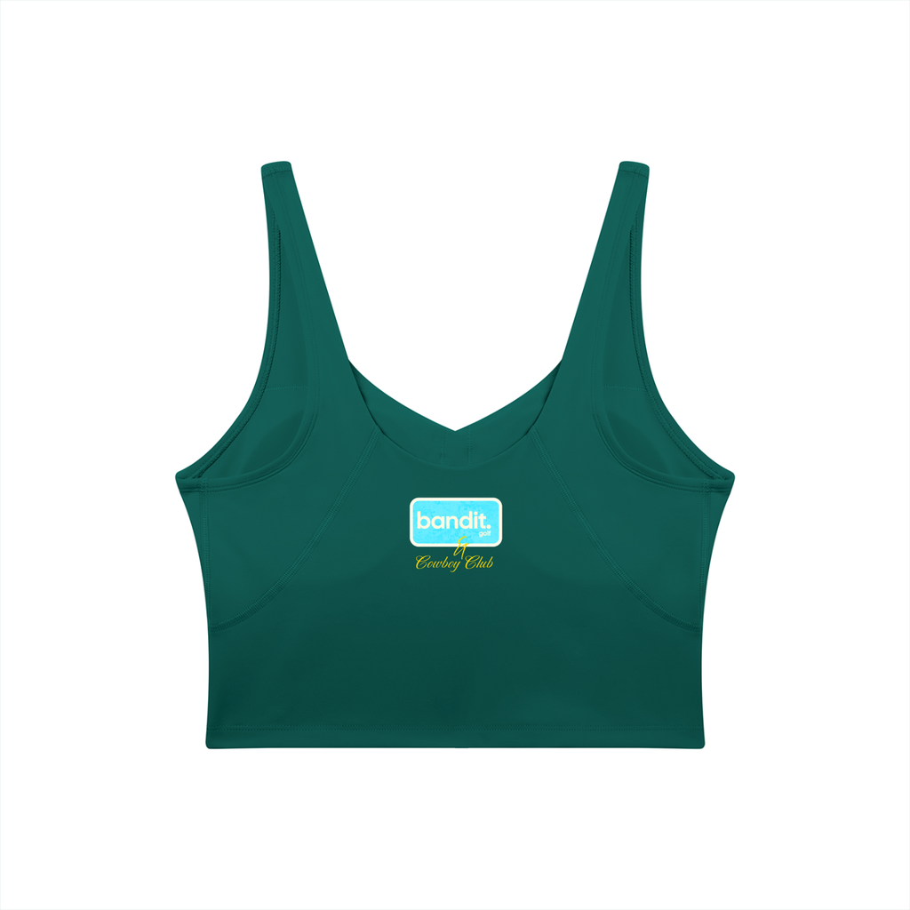Women's V-Neck Bandit Golf & Cowboy Club Sports Bra - Sports Bra -