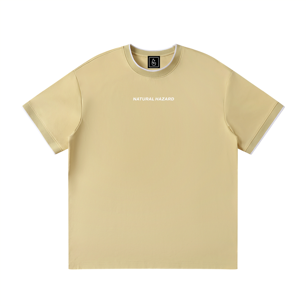 Natural Hazard Golf T-Shirt - T-Shirt - Pale Khaki