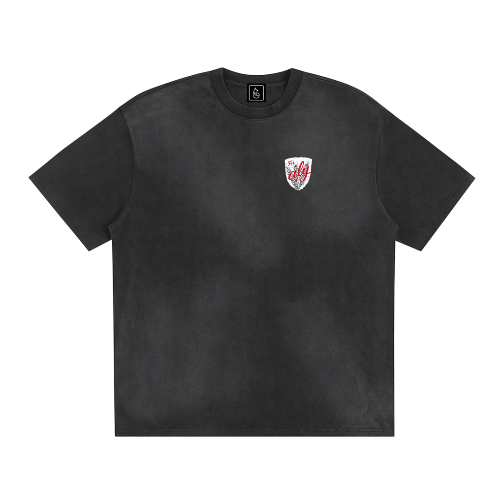 For Aly Sunfaded Tee - T-Shirt - Black