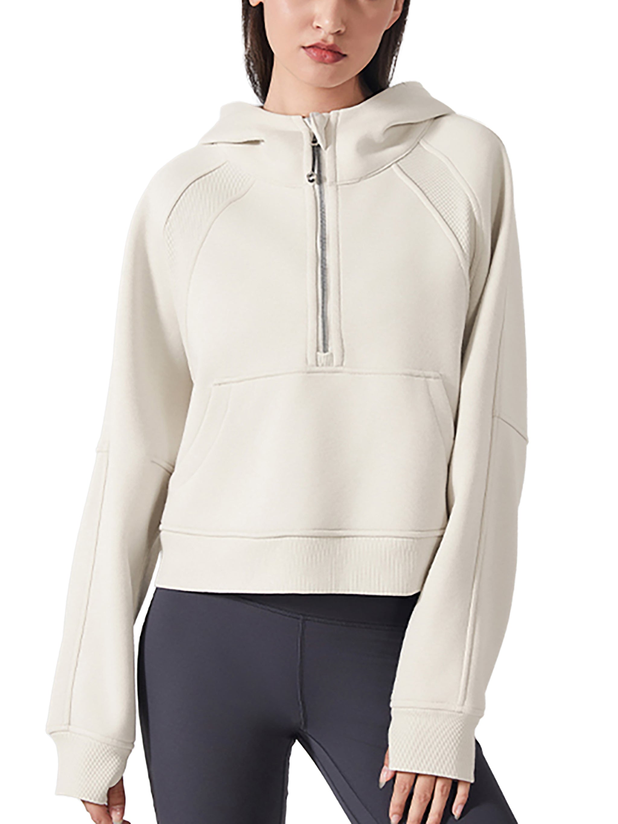 Women's Cropped Half-Zip Bandit Golf Hoodie